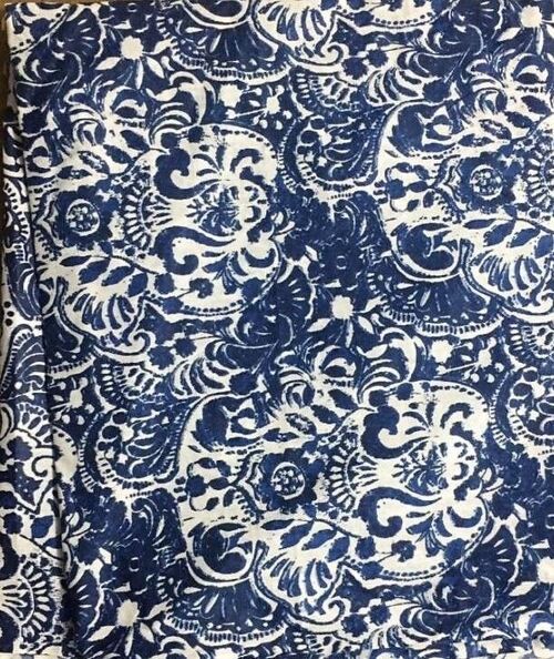 Dea Floral Handprinted Fabric 10m