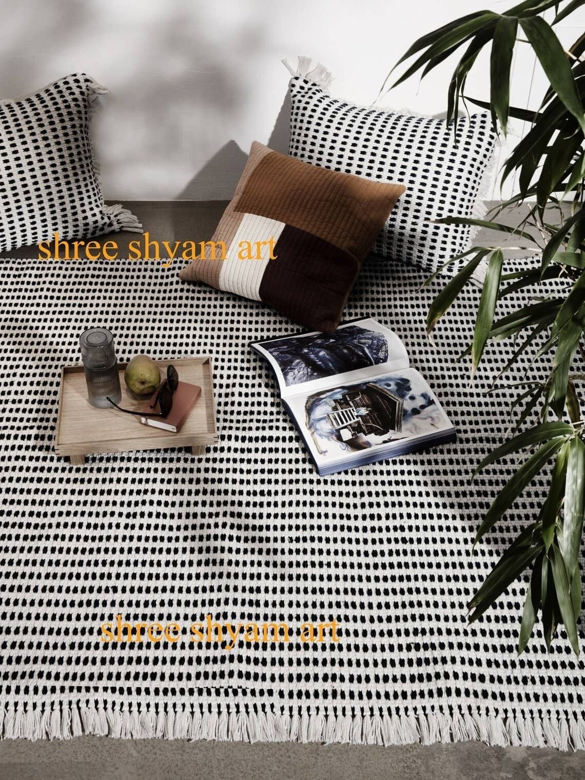 Tappeto annodato a mano Dotty 5x8