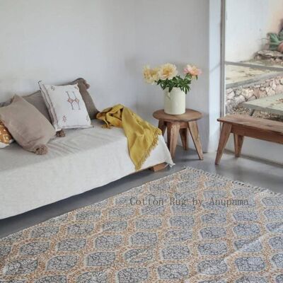 Handgeknüpfter Teppich mit Blumenmuster, 4 x 6 (3er-Set)
