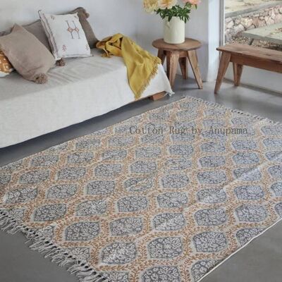 Handgeknüpfter Teppich mit Blumenmuster, 4 x 6 (3er-Set)