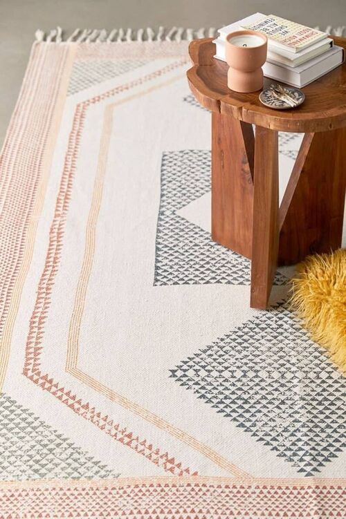 Geometrical Hand Knotted Area Rug 4x6  ( Set of 3)