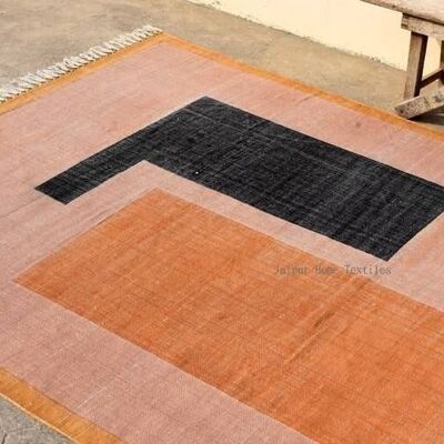 Handmade Blocks Abstract Rug 4x6  ( Set of 3)