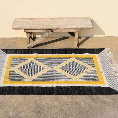 Handmade Geometrical Sunrise Rug 3x5  ( Set of 3)