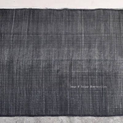 Handgefertigter Teppich in Stone Wash-Grau, 90 x 150 cm (3er-Set)