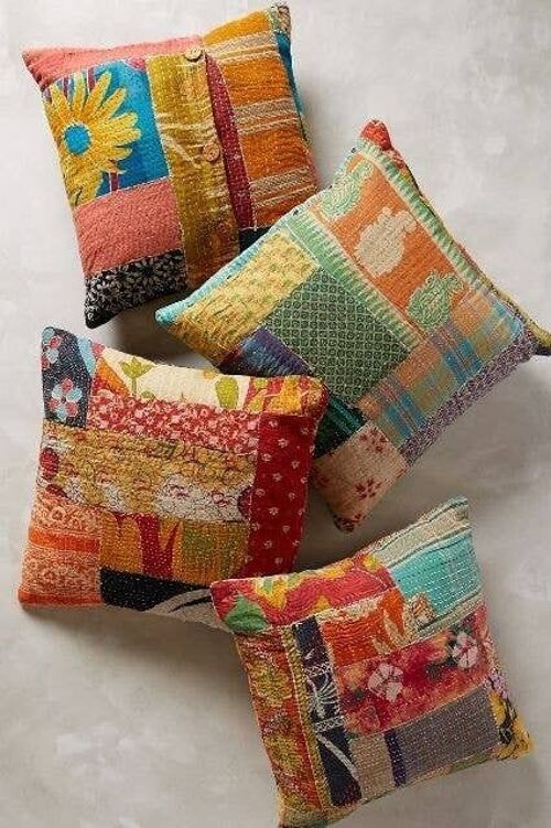 Kantha Cushion Covers ( Set of 10)
