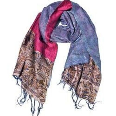 Kantha Silk Scarf 45 X 200 cm ( Set of 10) Assorted