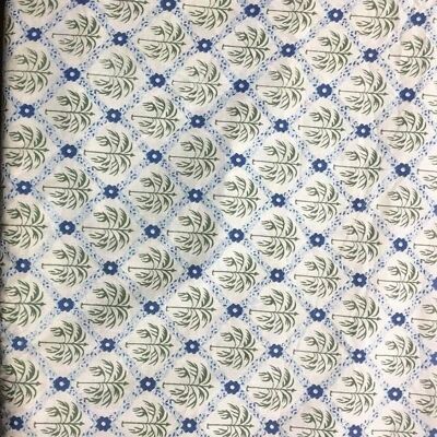 Palm Floral Handprinted Fabric 10 mts
