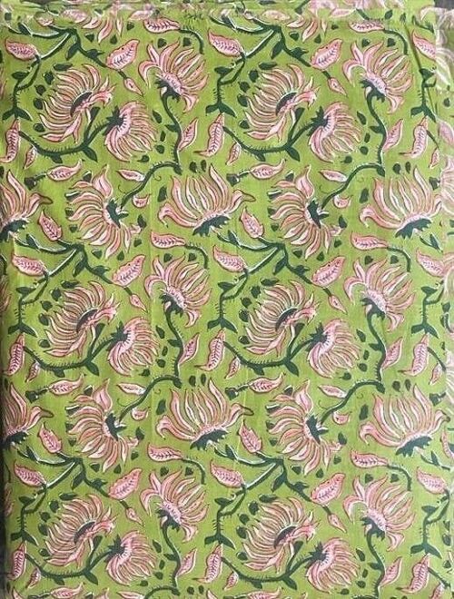 Spring Floral Handprinted Fabric 10m