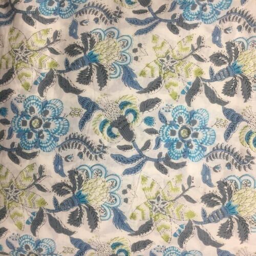 10m Springtime Floral Handprinted Fabric