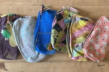 Pochette Kantha recyclée - Lot de 10 3