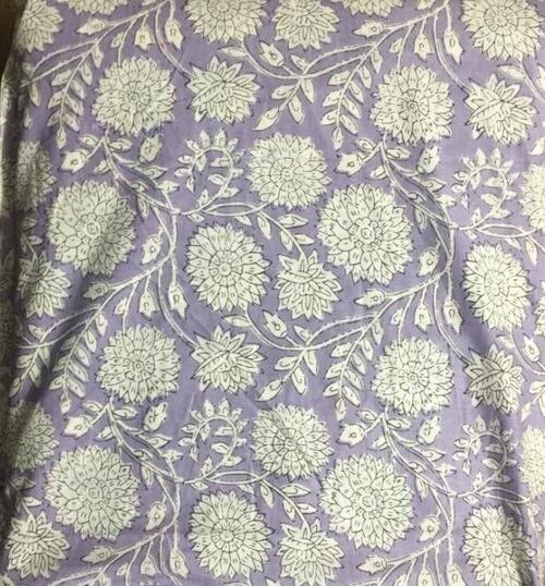 10m Wisely  Floral Handprinted Fabric 