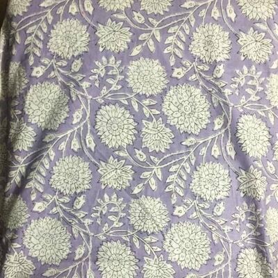 10m Wisely  Floral Handprinted Fabric 