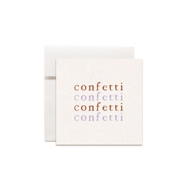 Mini greeting cards sweet words Confetti