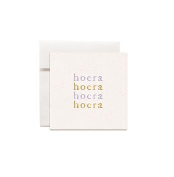 Mini cartes de voeux mots doux Hourra