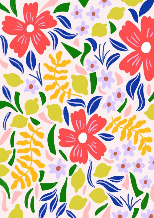 Daisy Pattern A3