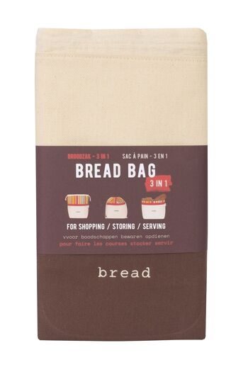 Sacs à pain en coton multifonctions 3 en 1, Coeurs (106) 4