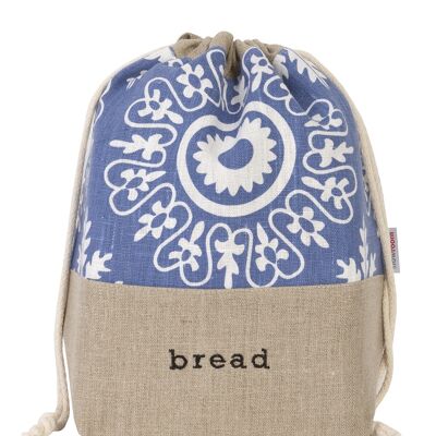 Sacchetti di pane multifunzionali in lino 2 in 1, Azzurro (203)