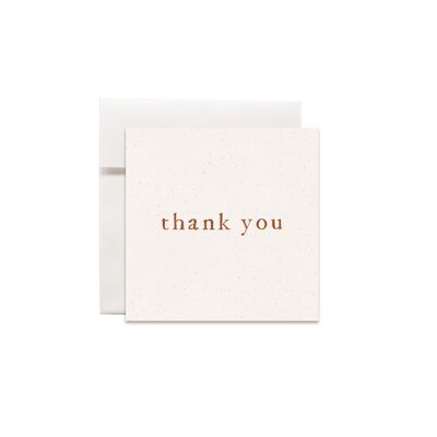 Mini greeting cards sweet words Thank you