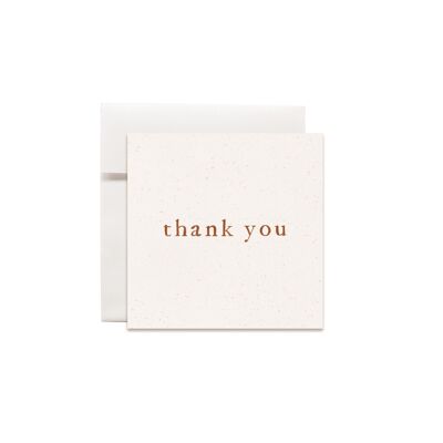 Mini greeting cards sweet words Thank you
