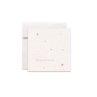 Mini greeting cards small illustrations hip-deep