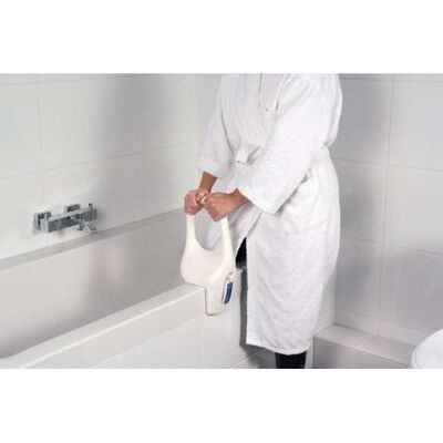 White 'Vitility' bath safety rails 28 cm height