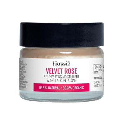 Velvet Rose Regenerating Moisturiser. Acerola, Rose, Algae / MINI / 15 ml