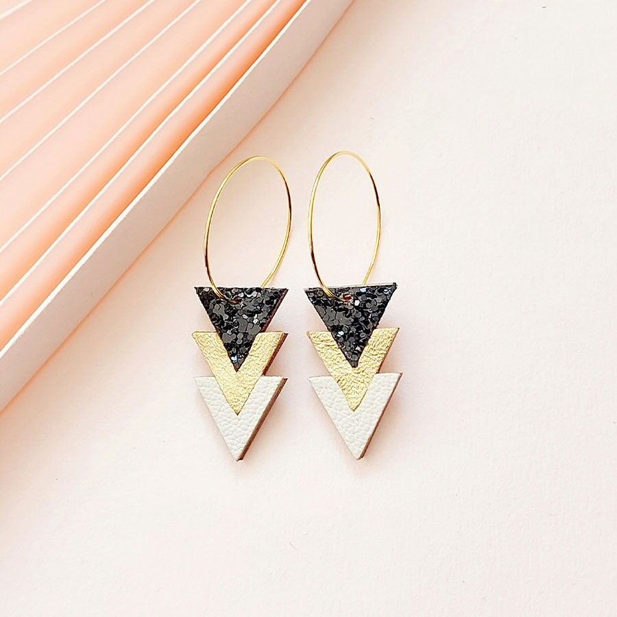 HOLLY disco hoop earrings