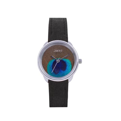 Montre femme PLUME SILVER ananas (vegan)