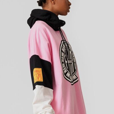 Stamp Logo Hooded Sweatshirt (Pink)