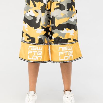 Racer Logo Shorts (Camo Yellow)