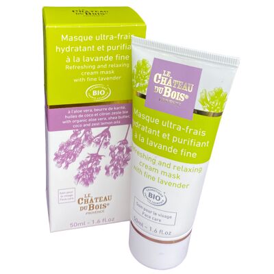 Maschera viso ultra-fresca con lavanda fine - cosmos certificato biologico 50ml