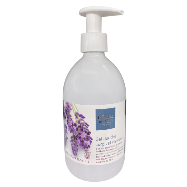 Gel douche corps et cheveux à la lavande fine - BIO - 500ml