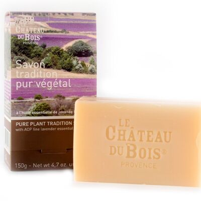 Traditional pure vegetable soap with fine lavender -150g