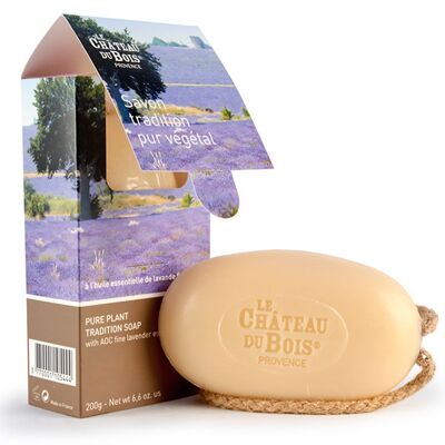 Pure vegetable tradition soap with fine Lavender cord-200g