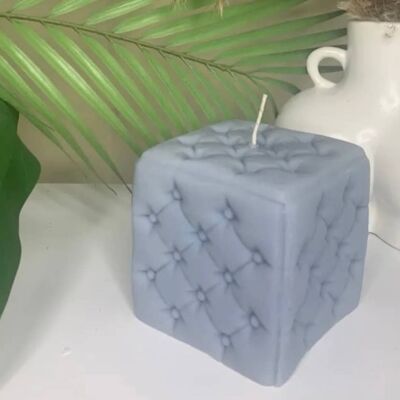 Cushion Cube Soy Candle Cream