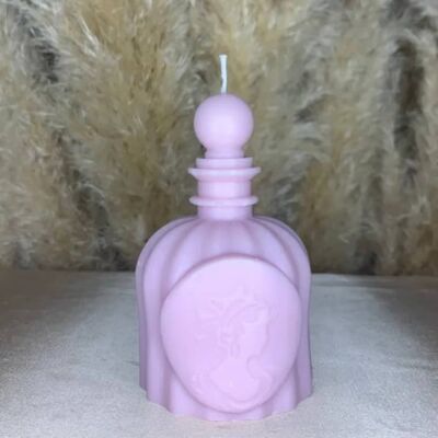 Perfume Bottle Soy Candle Beige