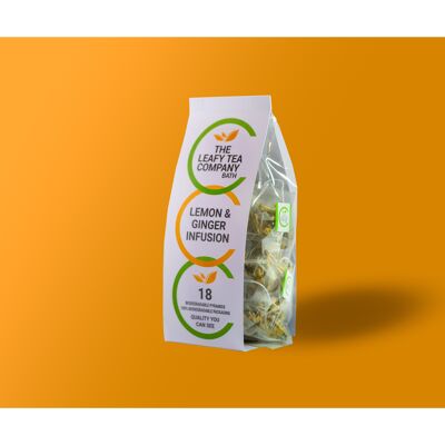 Lemongrass & Ginger Infusion - 18x - Bio Pyramid Tea Bags