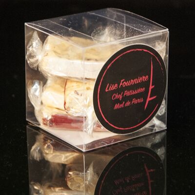40g box of Raspberry and Blackcurrant Nougat