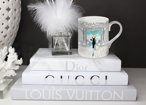 Shopping in Paris- Paris Bijoux Fine Bone China Mug