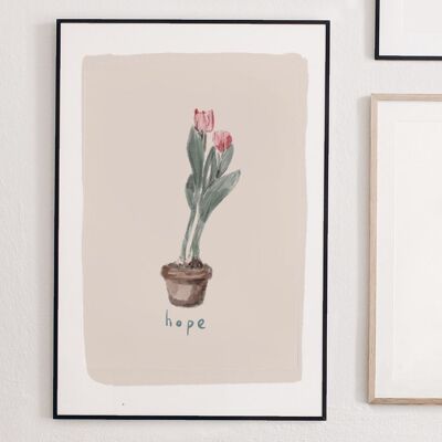 Spring Hope A4 print - Personalisation ($20.66)