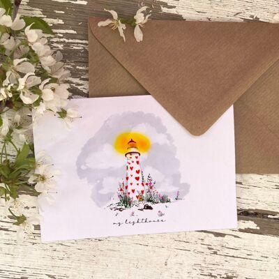 Love Lighthouse.. A6 Card