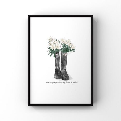 Welly Boot Print - Personalisation ($20.66) A4