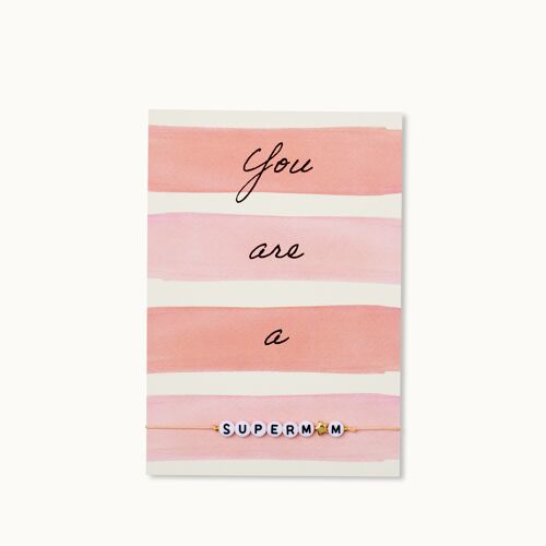 Armband-Karte: You are a Superm♡m