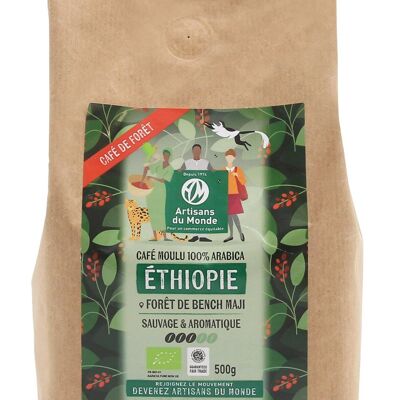 Äthiopien gemahlener Waldkaffee 500g