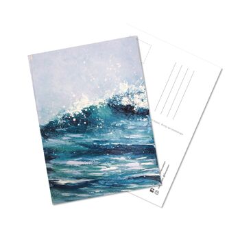 Lot de 5 cartes postales thème océan 2