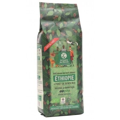 Granos de café del bosque de Etiopía 1 kg