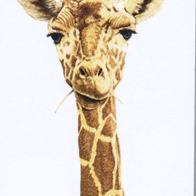 Magnetic Shopping list. Giraffe.