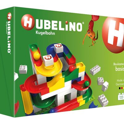 Hubelino Basic Building Box Marble Run, 123 pièces