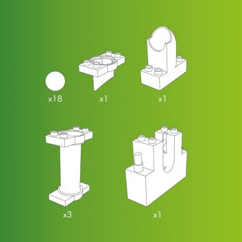 Kit d'extension Hubelino Marble Lift, 24 pièces 3