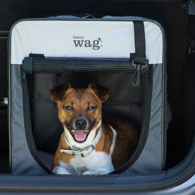Henry Wag Folding Fabric Travel Crates , Small